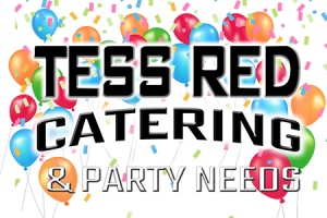 Tess-Red-Catering and Party Needs Logo